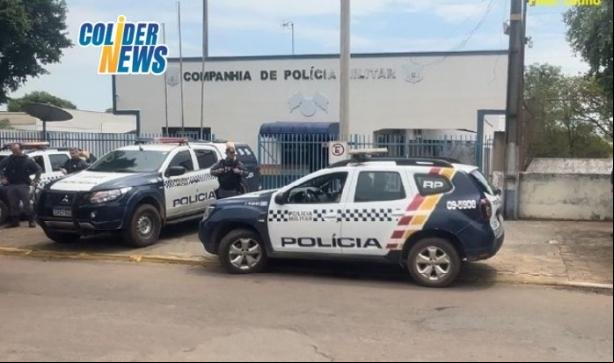 COLÍDER: Homem com 25 agens pela policia e preso por mandado de prisão.